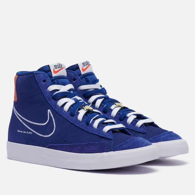 фото Кроссовки мужские nike blazer mid 77 first use синие 9 us