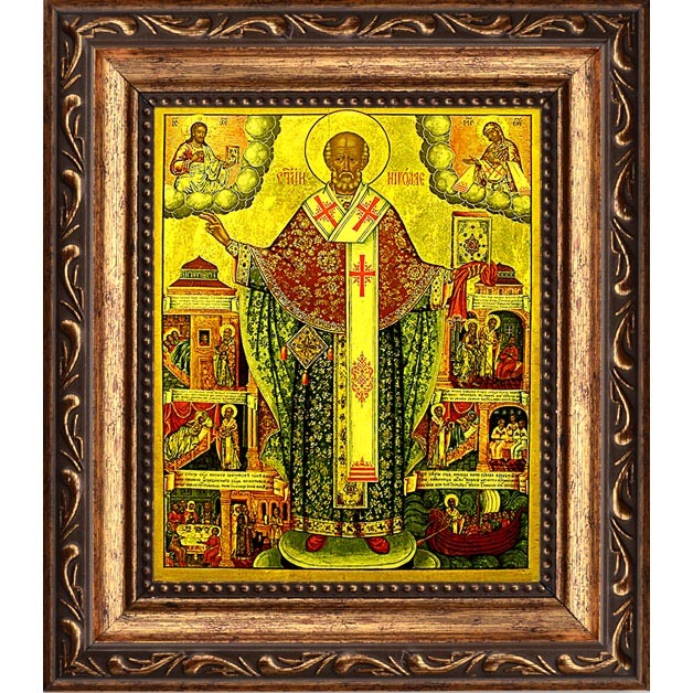 

Николай Чудотворец Зарайский. Икона на холсте.