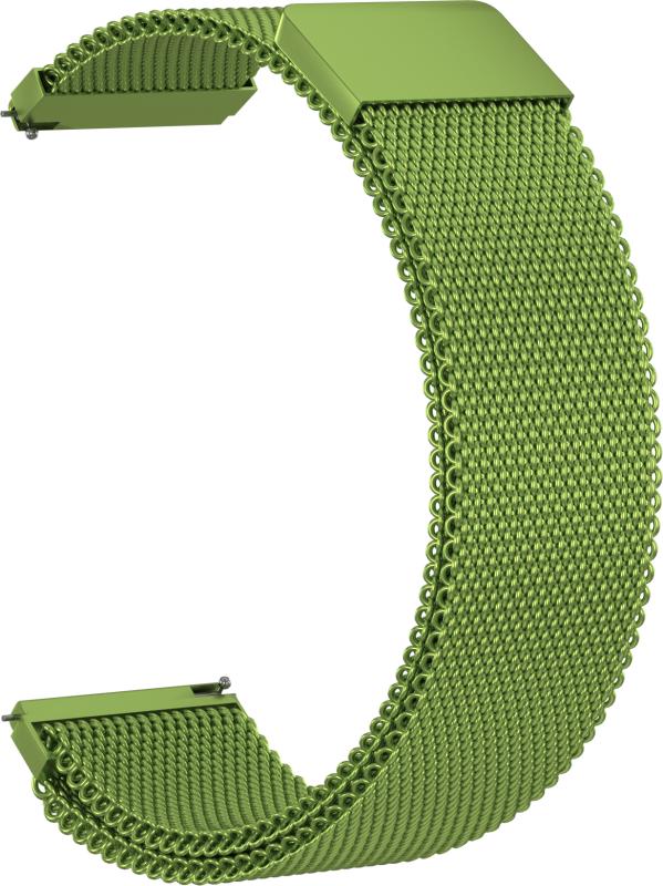

Ремешок металлический GSMIN Milanese Loop 22 для Suunto 5 (Оливковый)