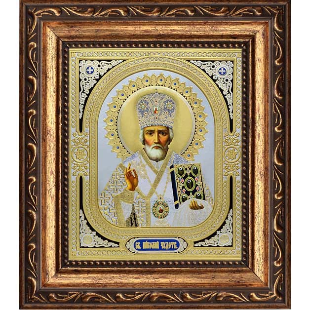 

Николай Чудотворец. Печатная икона (конгрев).