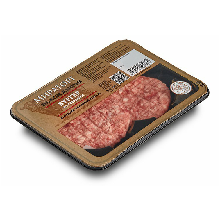 

Бургер говяжий Мираторг Black Angus охлажденный 200 г
