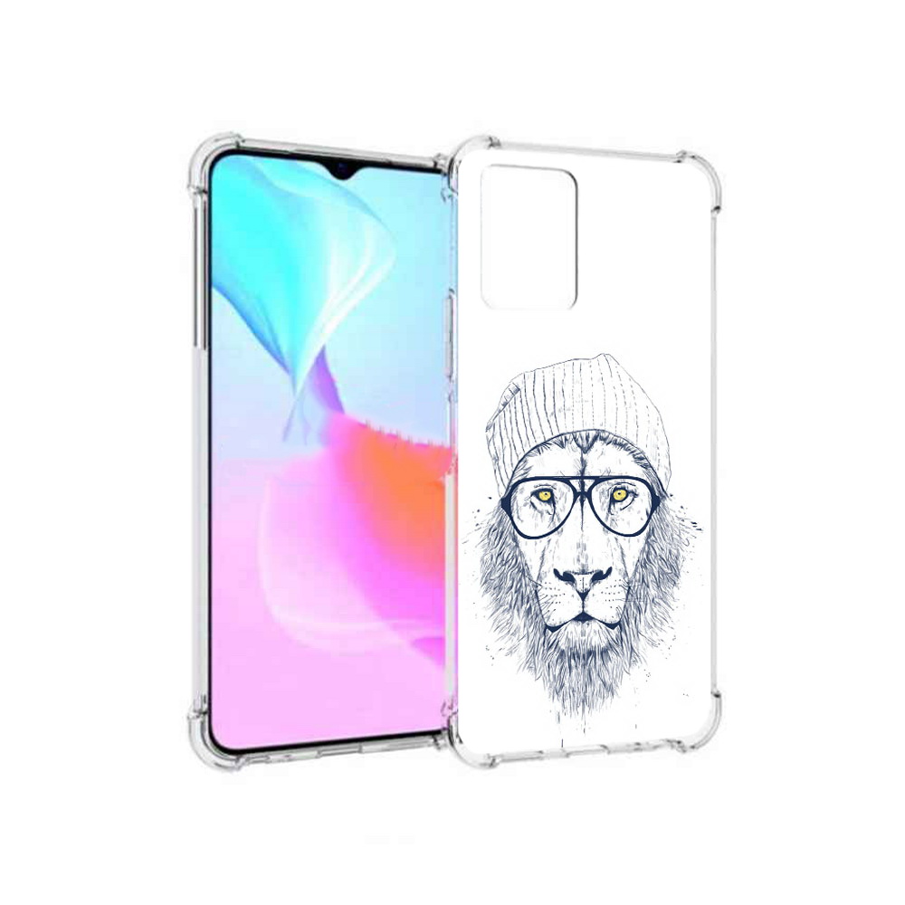 

Чехол MyPads Tocco для Vivo Y33s хиппи лев (PT226981.417.663), Прозрачный, Tocco