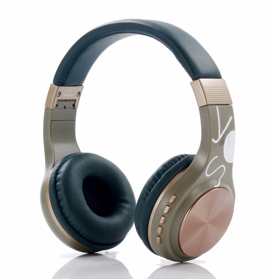 фото Беспроводные наушники milliant electronic sy-bt 1607 olive-gold