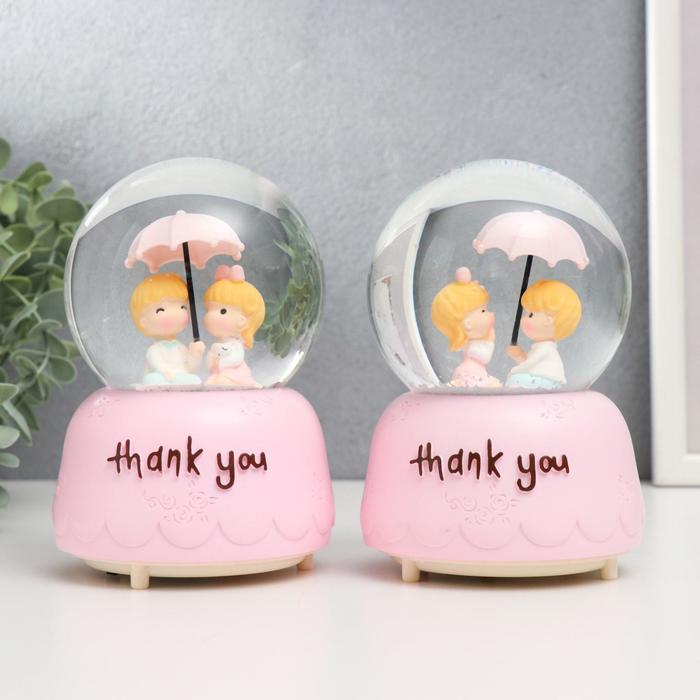 

Стеклянный шар свет, музыка "Малыши под зонтом" МИКС13х8х8 см