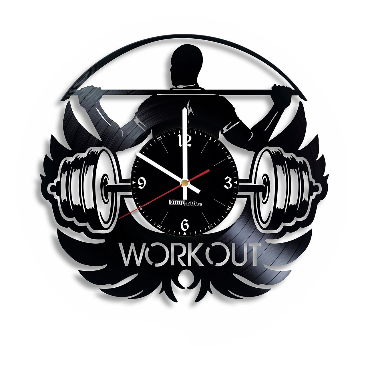 фото Часы из виниловой пластинки (c) vinyllab - workout