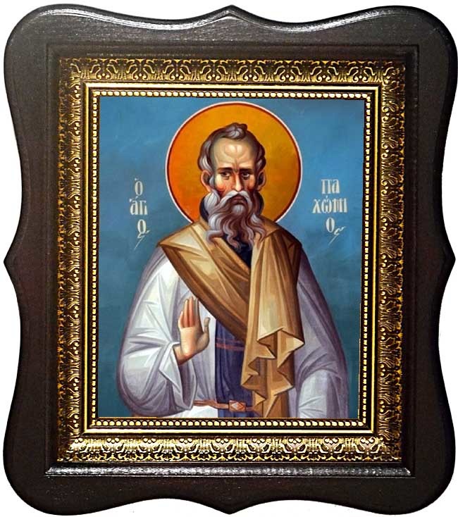 

Пахомий Великий Преподобный. Икона на холсте.