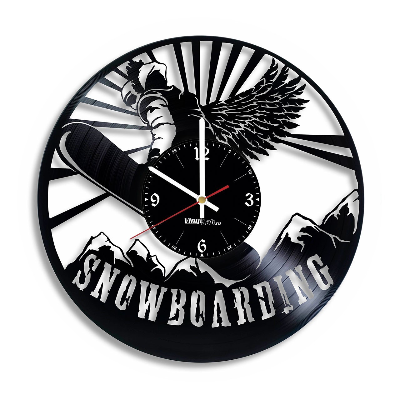 фото Часы из виниловой пластинки (c) vinyllab - сноубординг