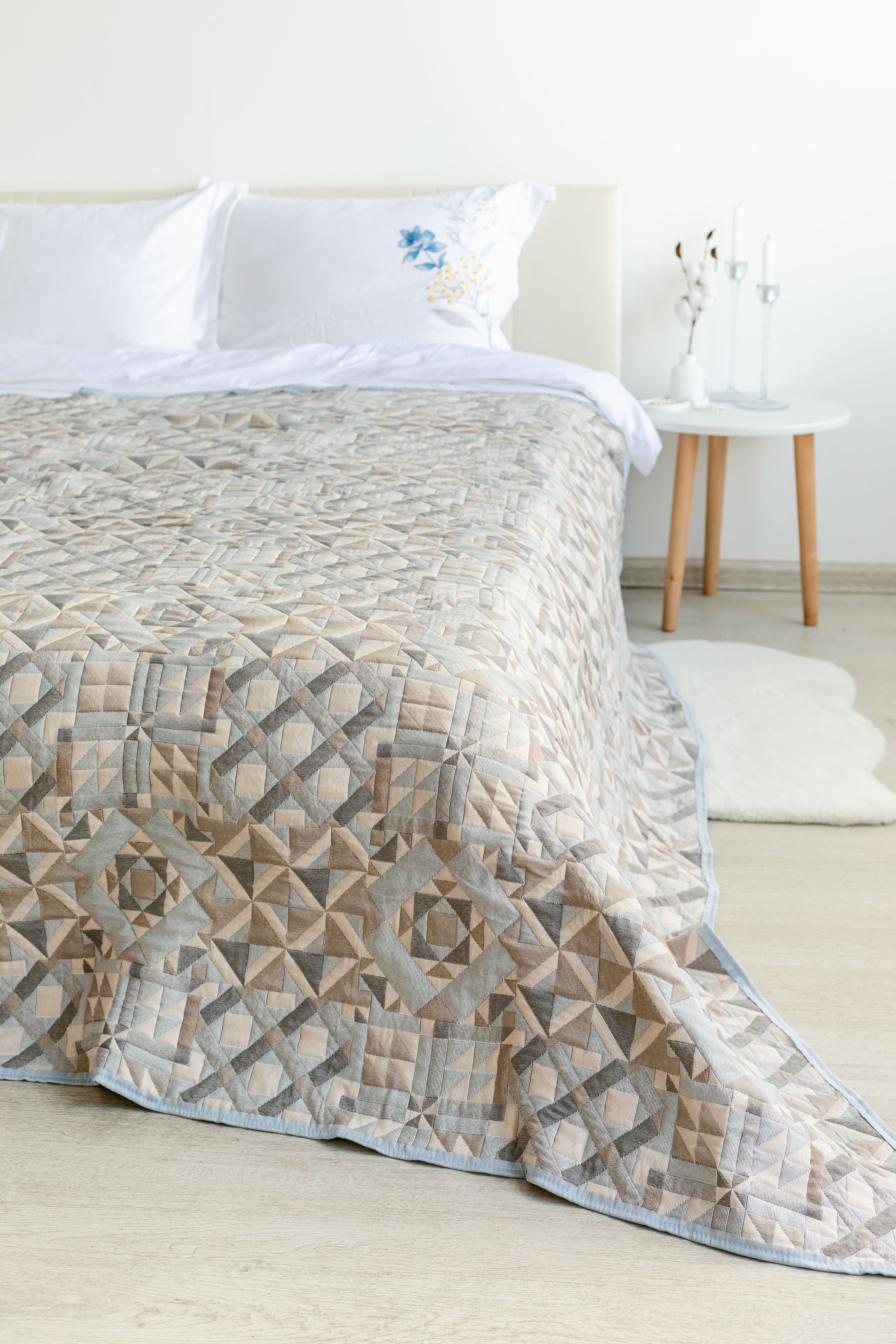 Плед-покрывало LOU LOU HOME Geometria, 2-х спальное, 200 х 210 см, жаккард