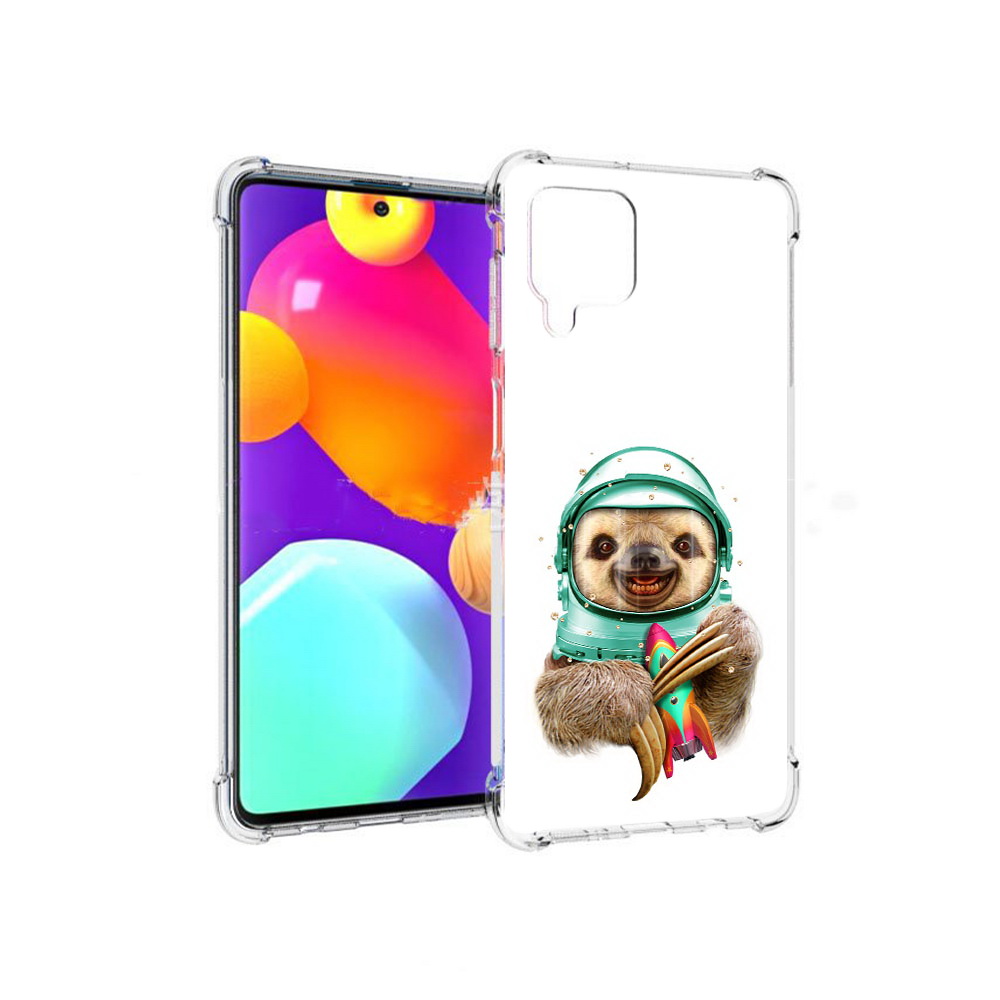 

Чехол MyPads Tocco для Samsung Galaxy M62 Ленивец астронавт (PT158430.541.104), Прозрачный, Tocco