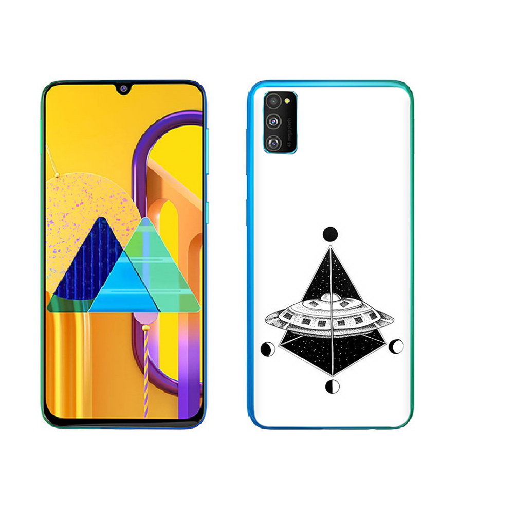 

Чехол MyPads Tocco для Samsung Galaxy M23 черно белая летающая тарелка (PT227329.604.679), Прозрачный, Tocco
