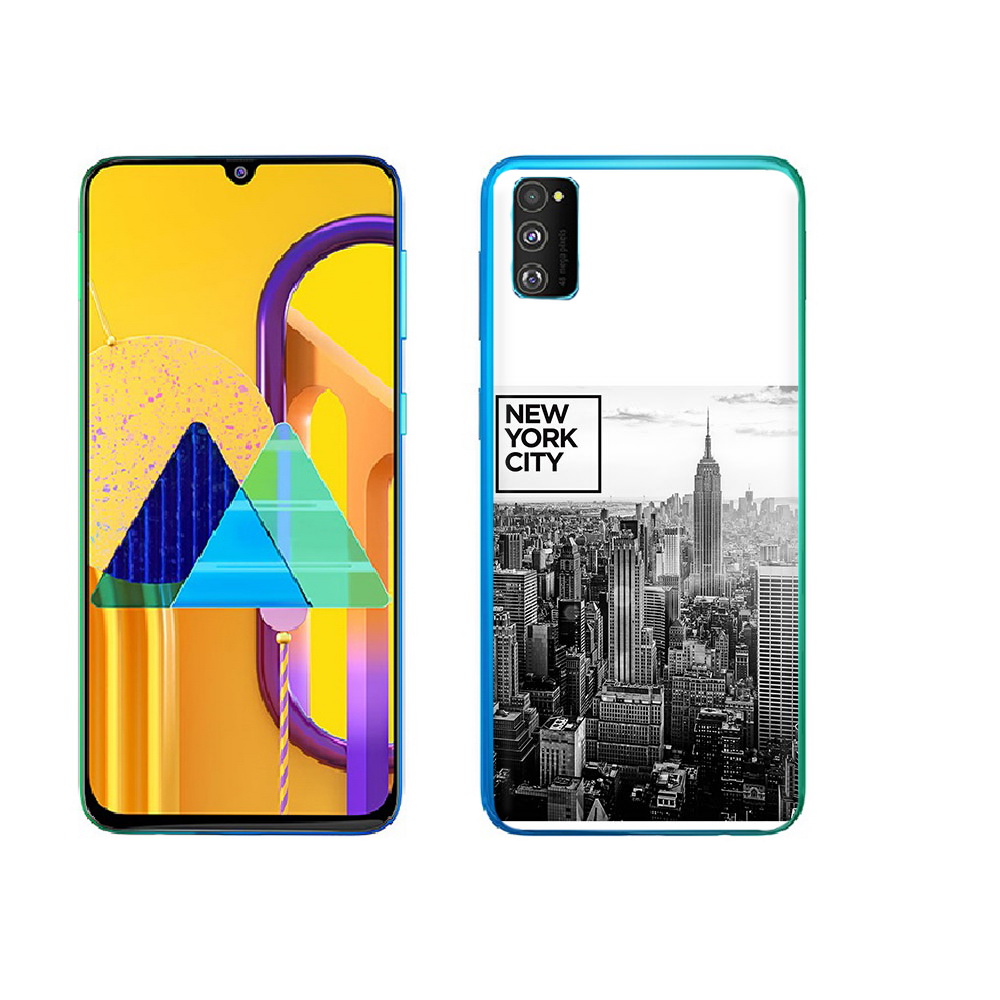 

Чехол MyPads Tocco для Samsung Galaxy M23 черно белый ньюерк (PT227329.604.686), Прозрачный, Tocco