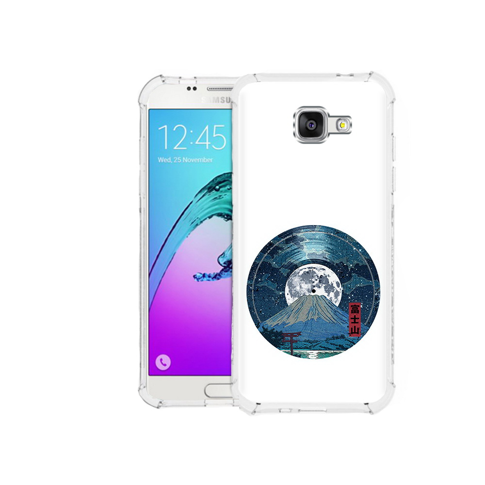 

Чехол MyPads Tocco для Samsung Galaxy A5 (2016) нарисованная виниловая гора с луной, Прозрачный, Tocco
