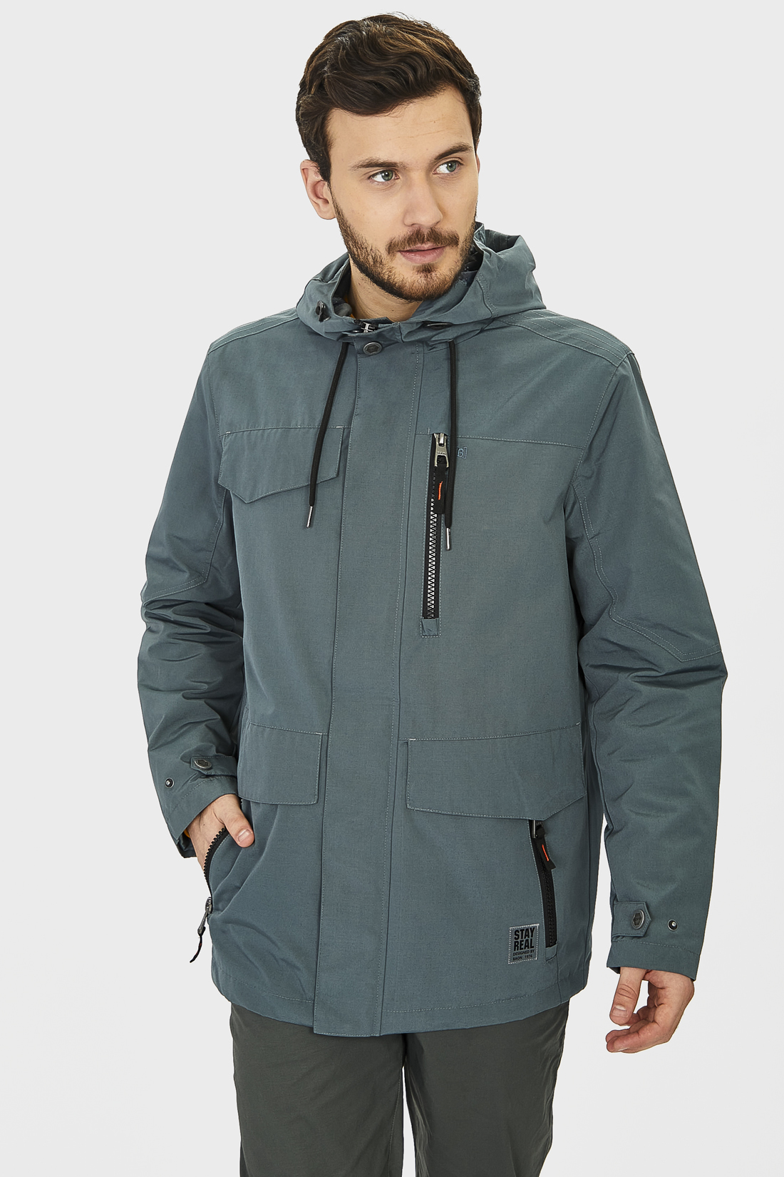 

Куртка мужская Baon B601013 серая 3XL, B601013