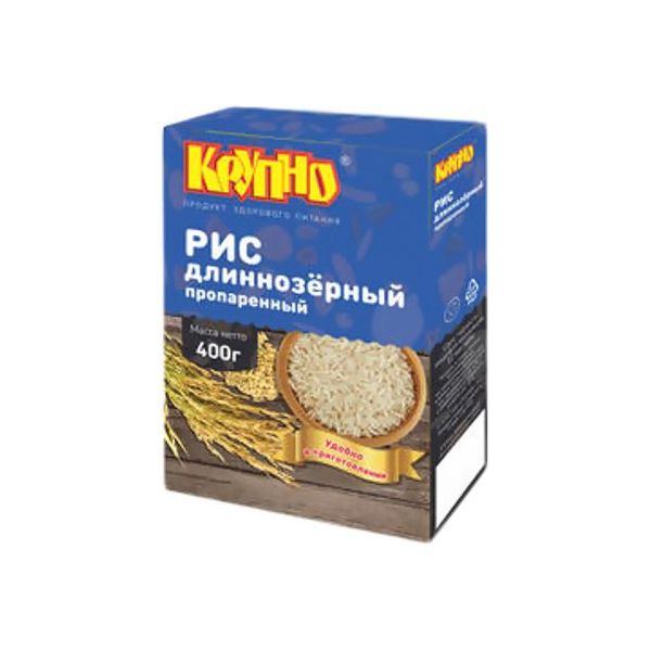 

Рис Крупно длиннозерный пропаренный в варочных пакетиках 400 г
