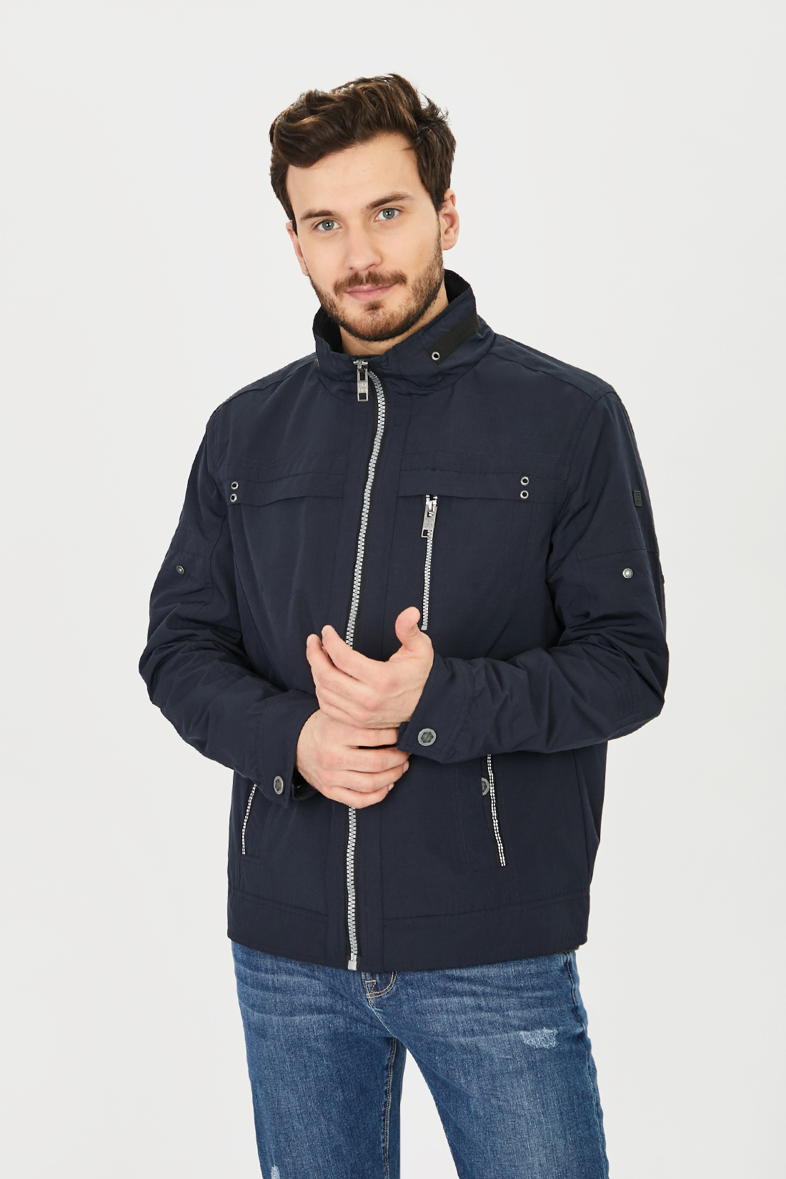 

Ветровка мужская Baon B601014 синяя 3XL, B601014