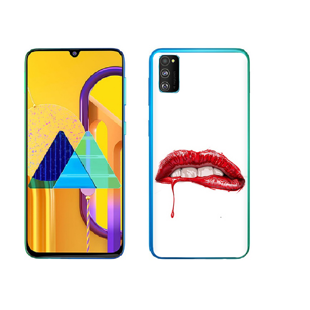 

Чехол MyPads Tocco для Samsung Galaxy M23 яркие красные губы (PT227329.604.706), Прозрачный, Tocco