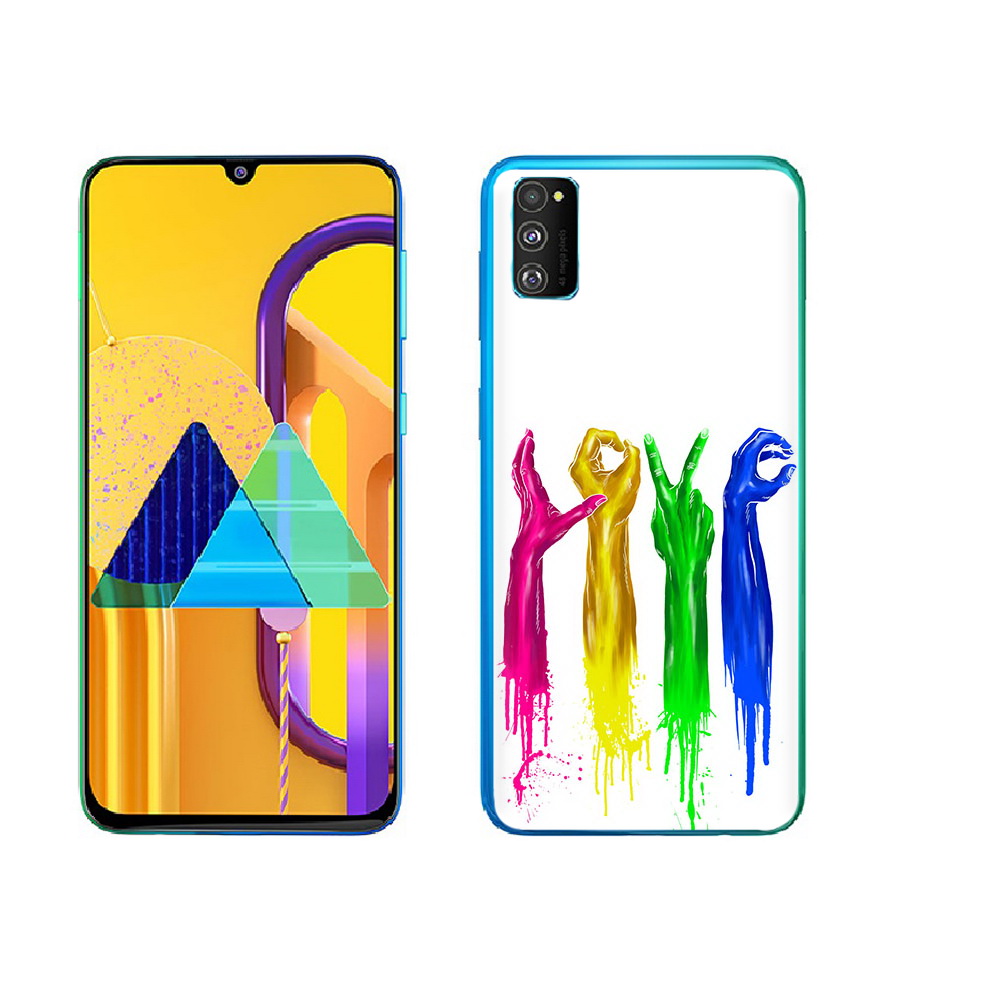 

Чехол MyPads Tocco для Samsung Galaxy M23 яркие руки love (PT227329.604.707), Прозрачный, Tocco