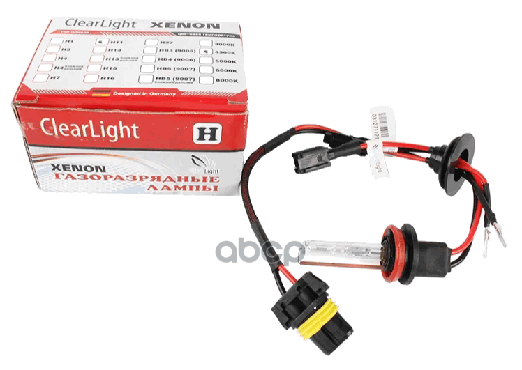 фото Лампа h11 (h8,h9) 4300k ксеноновый свет 2 шт. clearlight clearlight арт. lcl0h1143-0ll