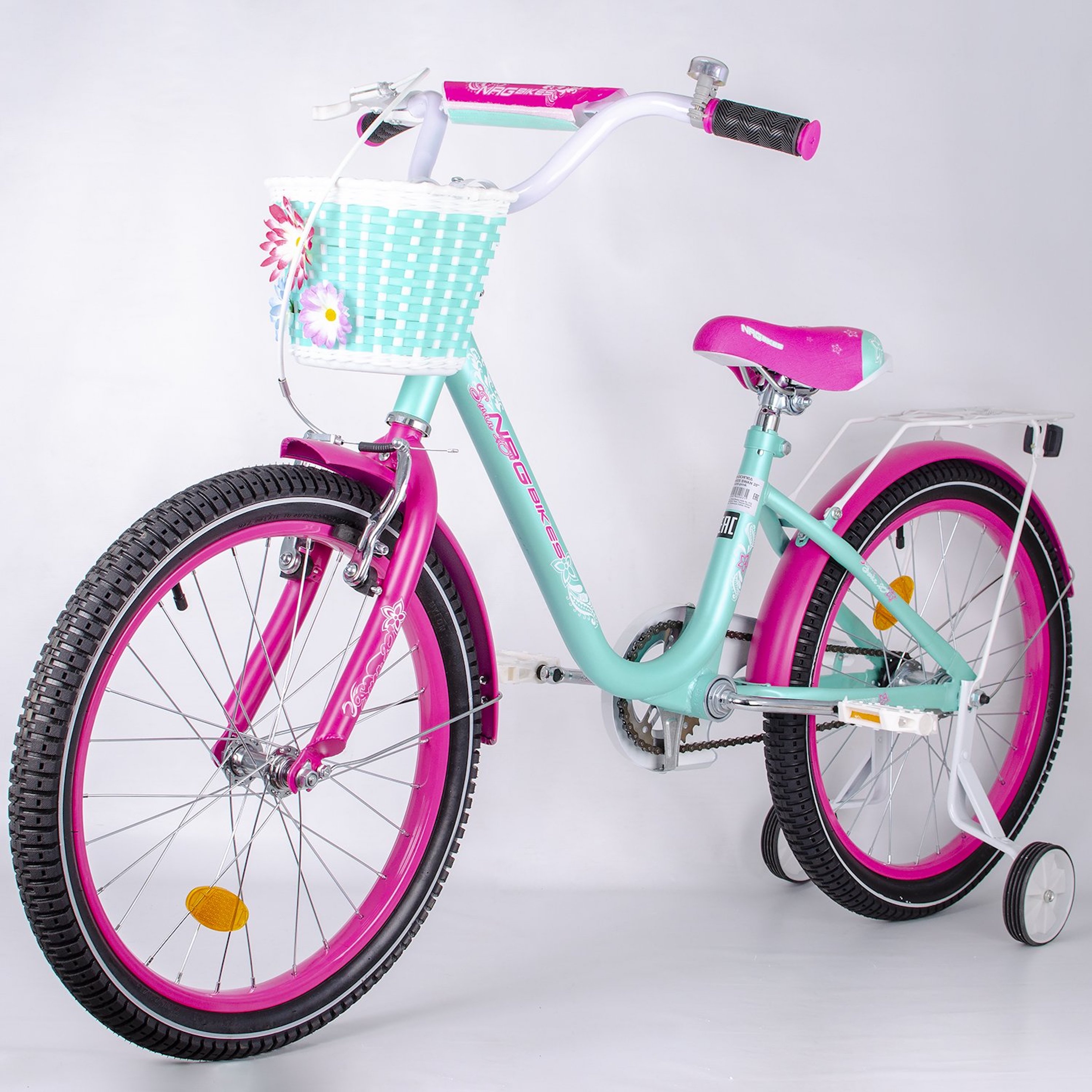 фото Велосипед nrg bikes swan 20 mint/pink ут000013807