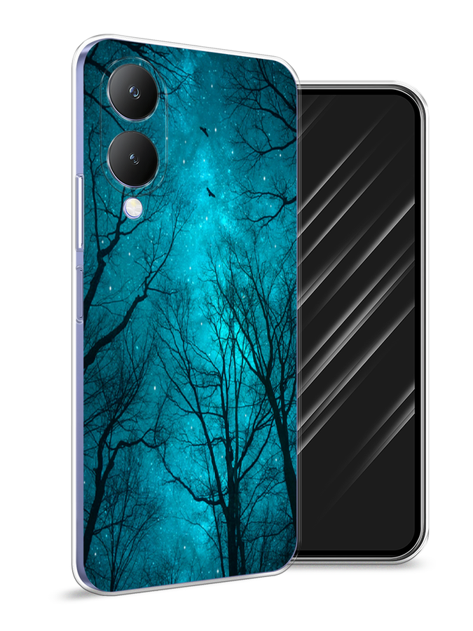 

Чехол Awog на Vivo Y17s "Сказочный лес", Черный;бирюзовый, 269850-1
