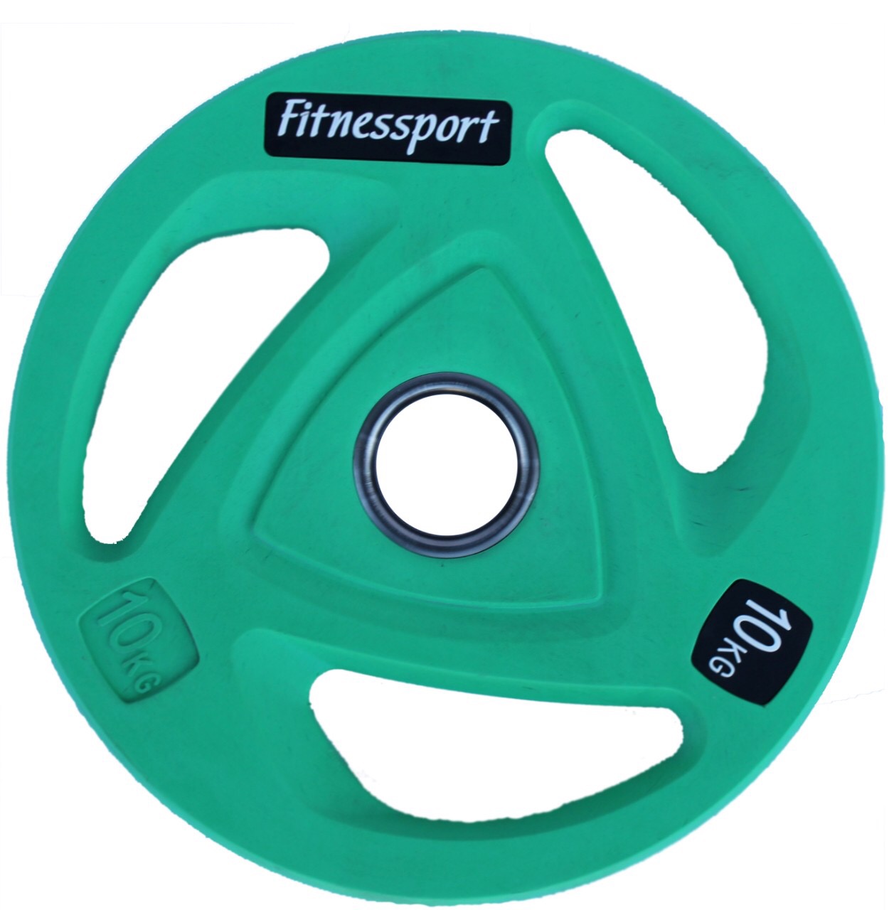 

Диск олимпийский обрезиненный цветной Fitnessport RCP20-10, RCP20