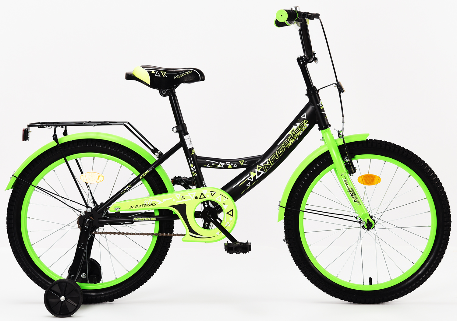 фото Велосипед nrg bikes albatros 20 black/green ут000013810