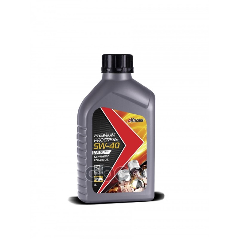Моторное масло Akross Premium Progress Sl/Cf синтетическое 5W40 1л