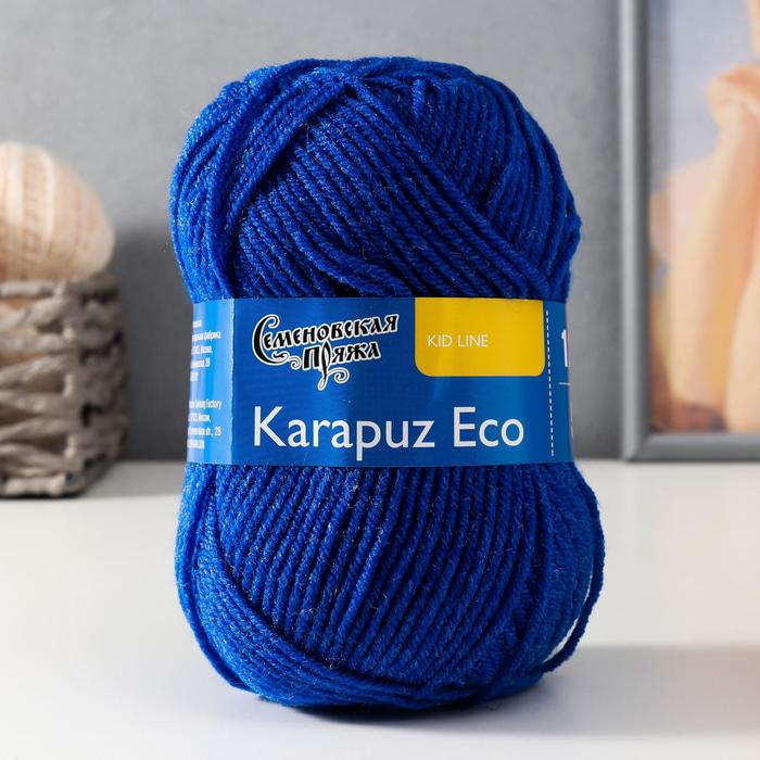 

Пряжа Karapuz Eco (КарапузЭко) 90% акрил, 10% капрон 125м/50гр василек (180), Пряжа для вязания "Карапуз ЭКО"
