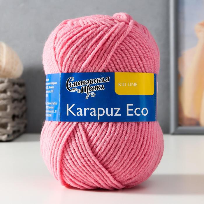 

Пряжа Karapuz Eco (КарапузЭко) 90% акрил, 10% капрон 125м/50гр клевер (64), Пряжа для вязания "Карапуз ЭКО"