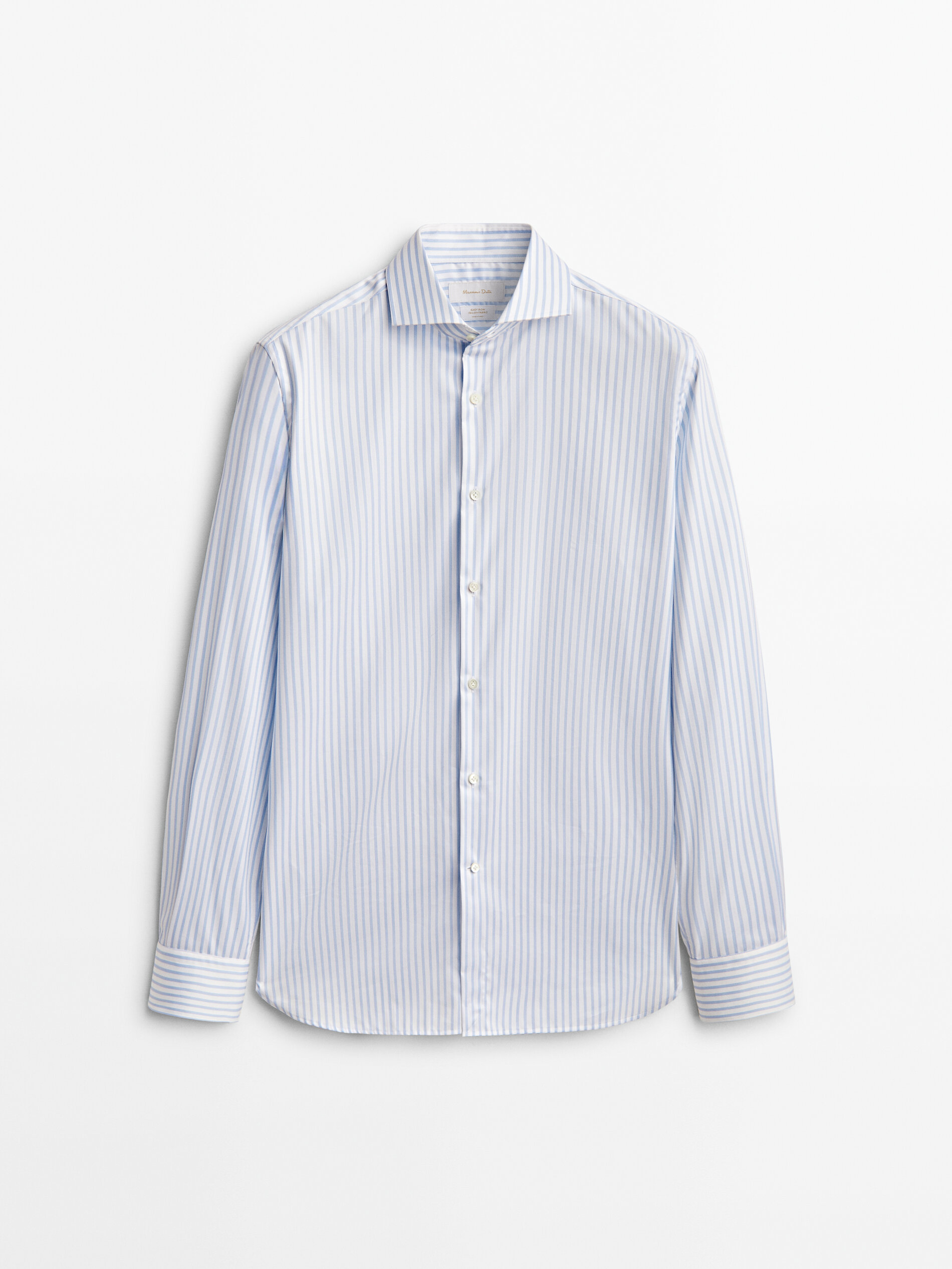 

Рубашка мужская Massimo Dutti 00161385403 голубая 44, 00161385403