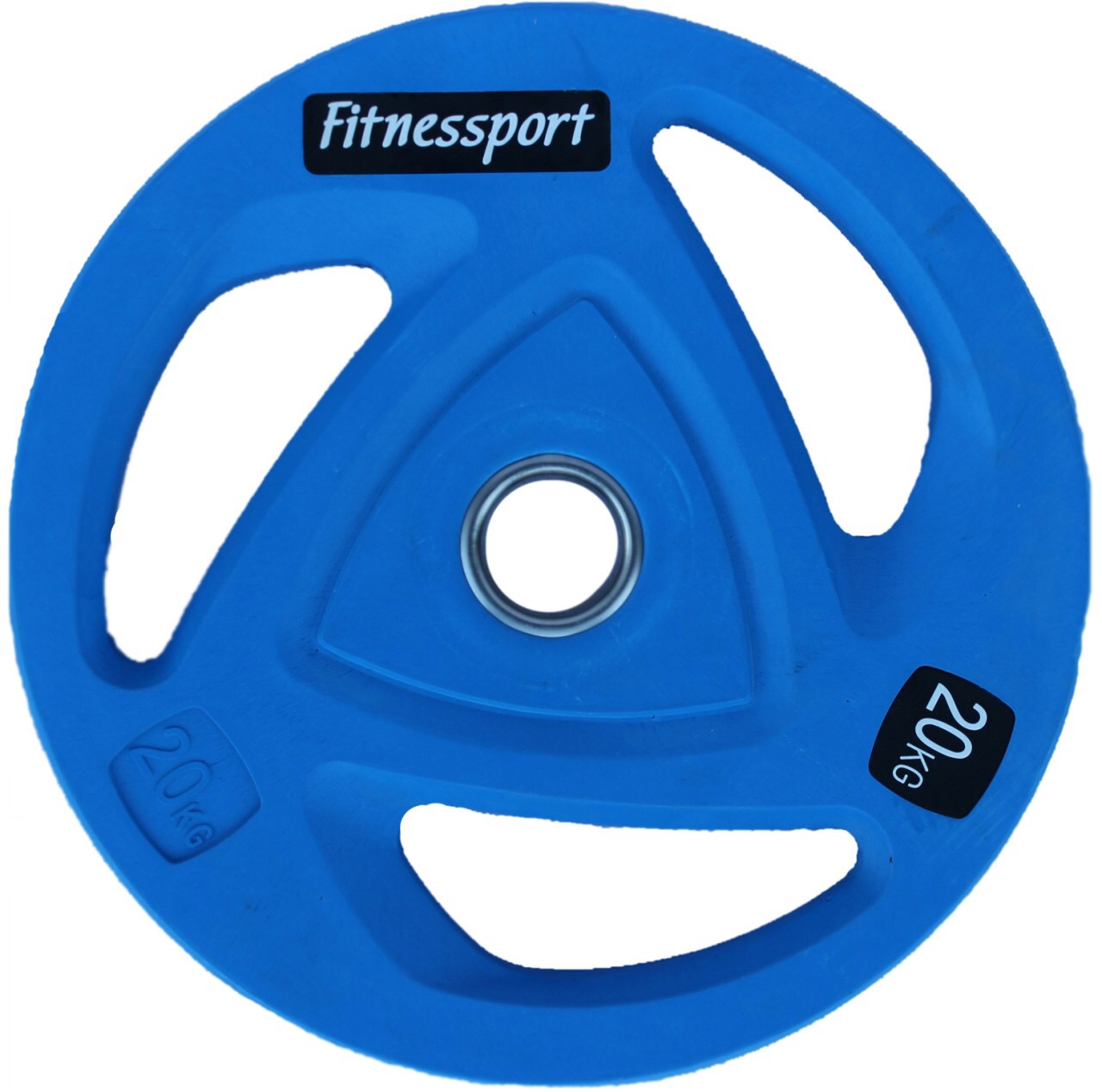 

Диск олимпийский обрезиненный цветной Fitnessport RCP20-20, RCP20