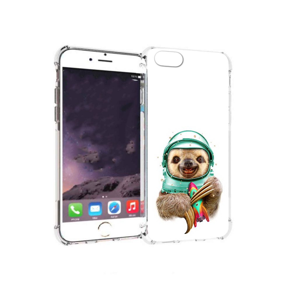 

Чехол MyPads Tocco для Apple iPhone 6 Ленивец астронавт (PT54043.605.104), Прозрачный, Tocco