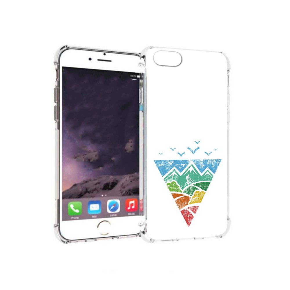 

Чехол MyPads Tocco для Apple iPhone 6 Лес земля море чайки (PT54043.605.105), Прозрачный, Tocco