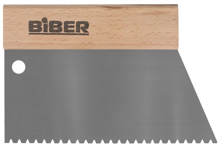 BIBER 35281 шпатель для клея 180мм, зуб тип B3