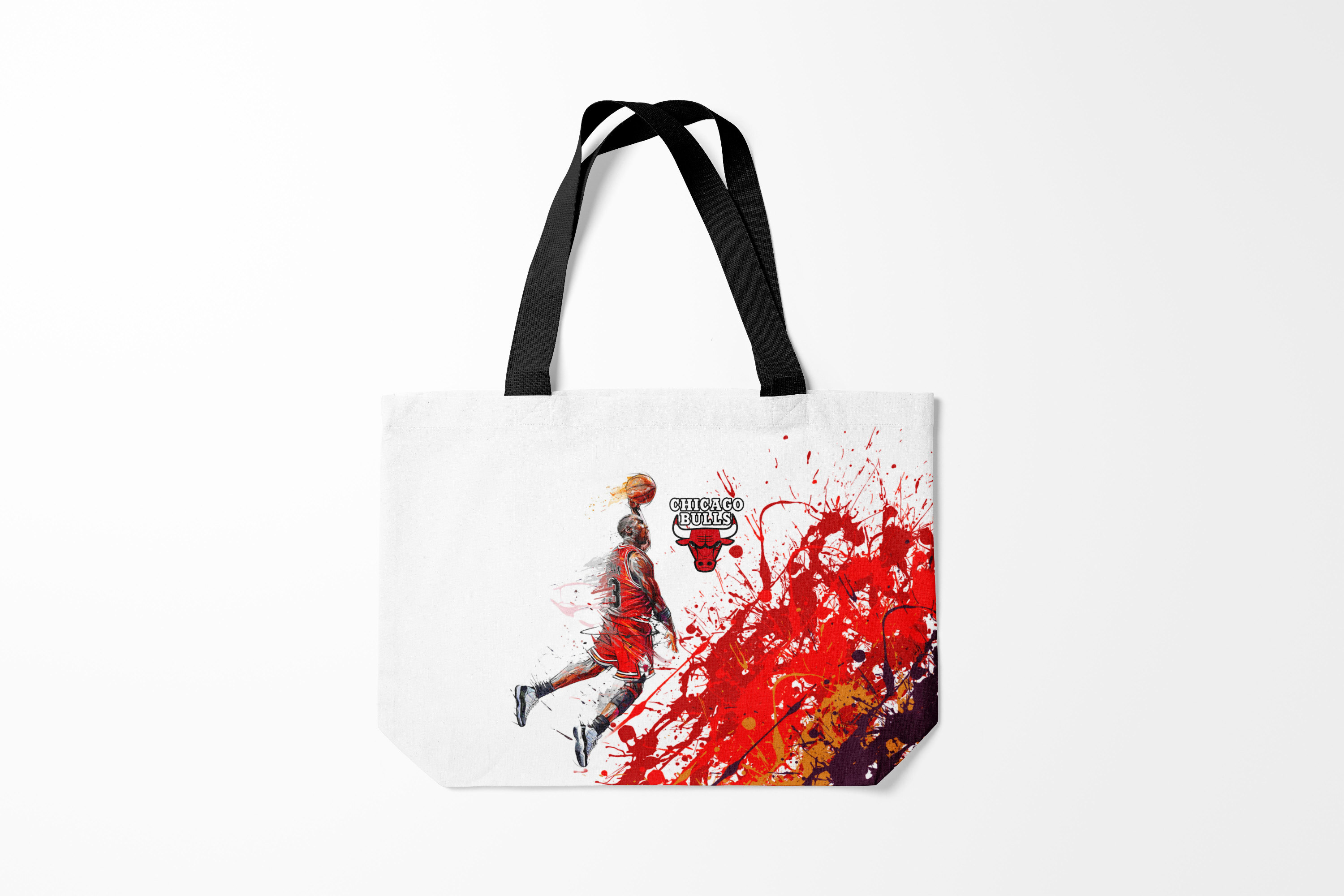 

Сумка шoппер унисекс Burnettie NBA CHICAGO BULLS 9, белый, NBA CHICAGO BULLS 9
