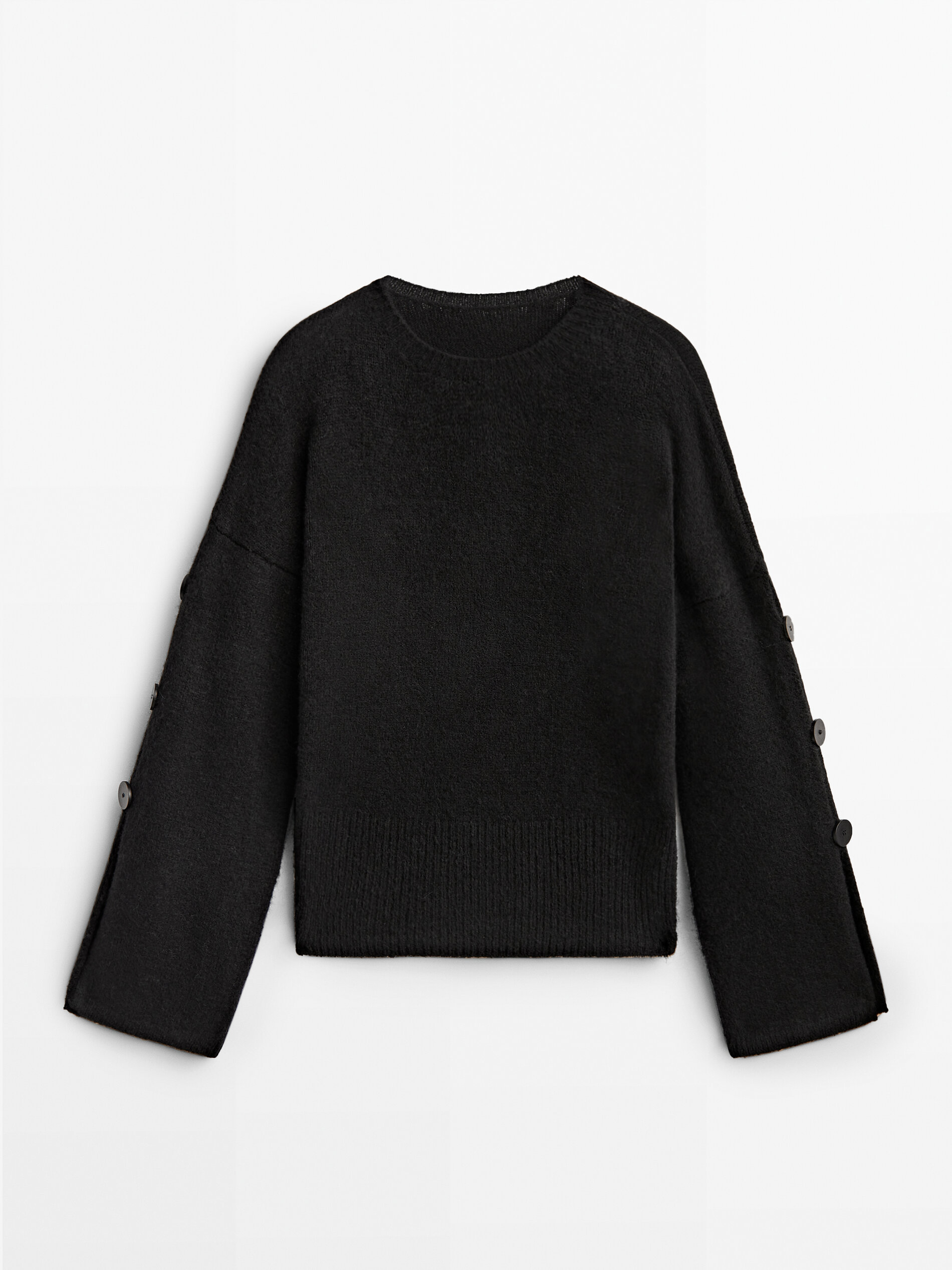 

Джемпер женский Massimo Dutti 05684555800 черный L, 05684555800