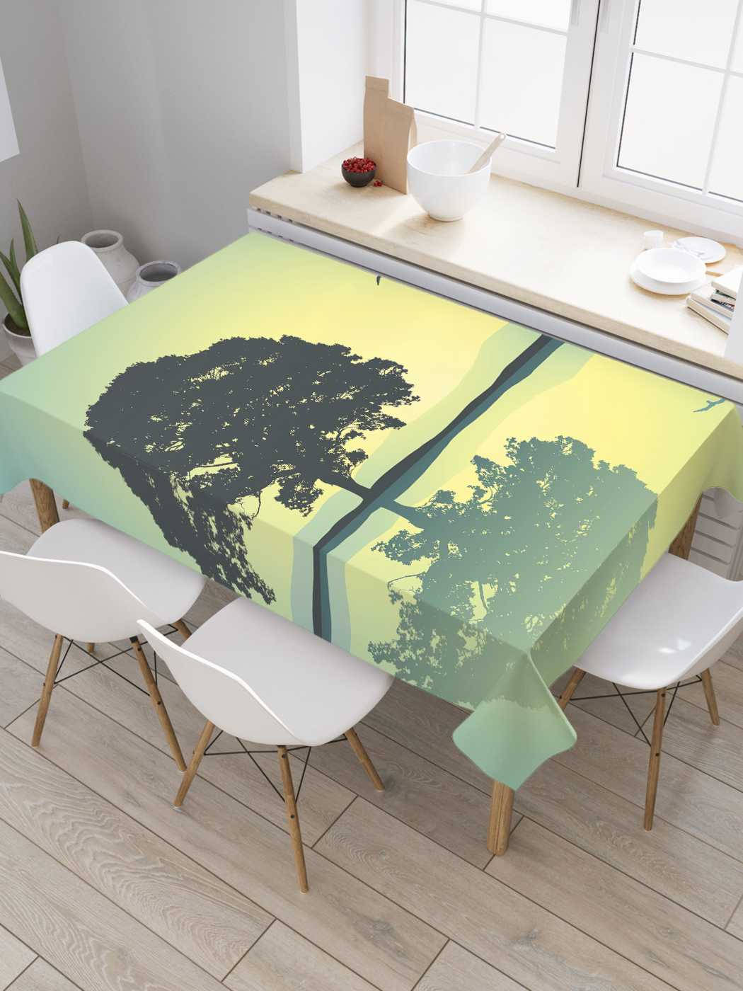 

Скатерть прямоугольная JoyArty "Лови энергию" из сатена, 120x145 см, Желтый, Лови энергию