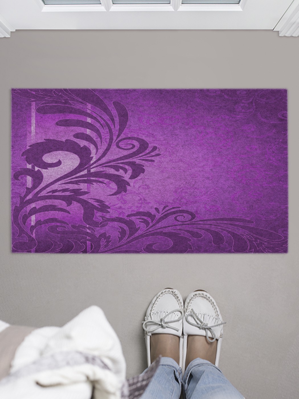 

Придверный коврик в прихожую для обуви, на резиновой основе, 75x45 см door_52032 JoyArty