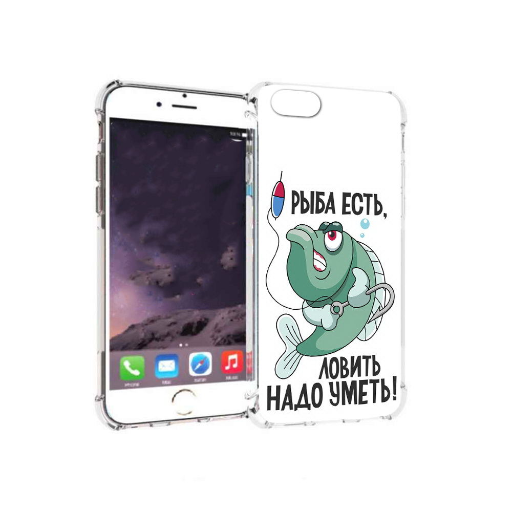 

Чехол MyPads Tocco для Apple iPhone 6 Рыба есть ,ловить надо уметь (PT54043.605.148), Прозрачный, Tocco