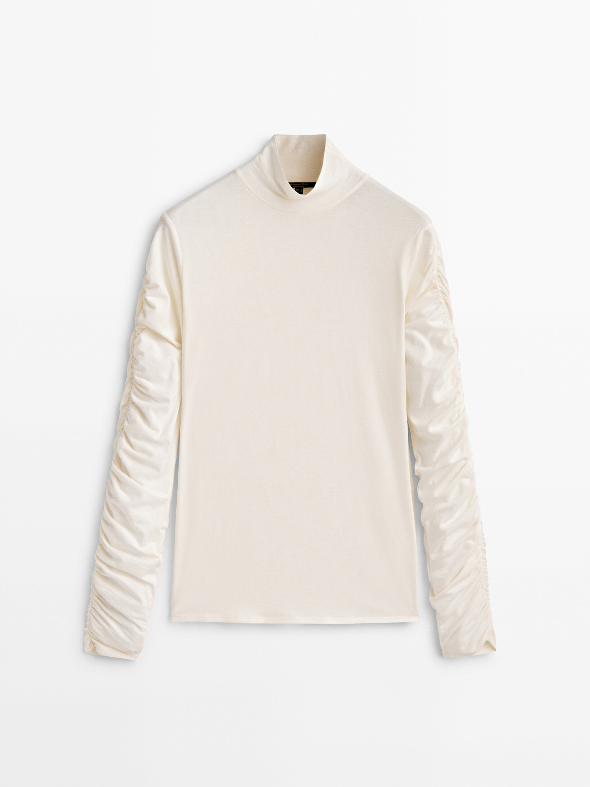 

Водолазка женская Massimo Dutti 06896925712 белая XL, 06896925712