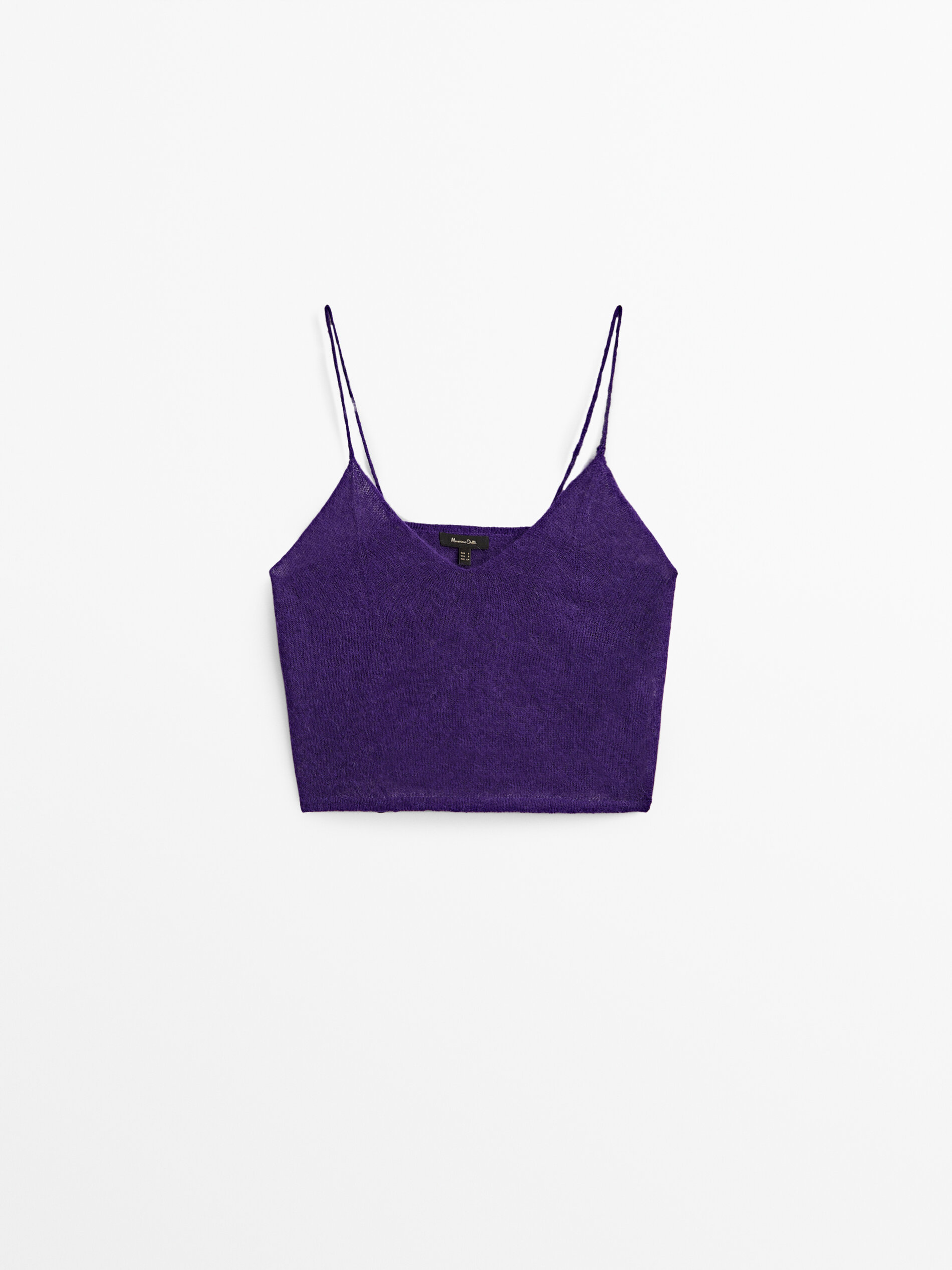 

Топ женский Massimo Dutti 05718634611 фиолетовый L, 05718634611