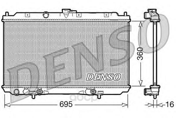 

Радиатор системы охлаждения акпп nissan primera 1.8 02 Denso DRM46024