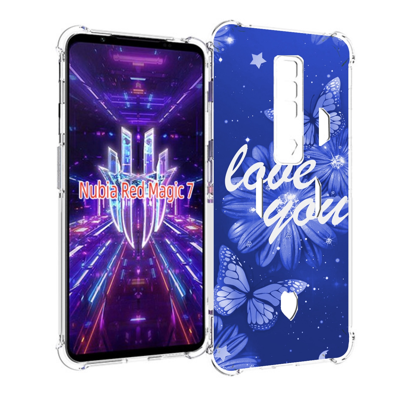 

Чехол MyPads Люблю-тебя-с-бабочками для ZTE Nubia Red Magic 7, Прозрачный, Tocco
