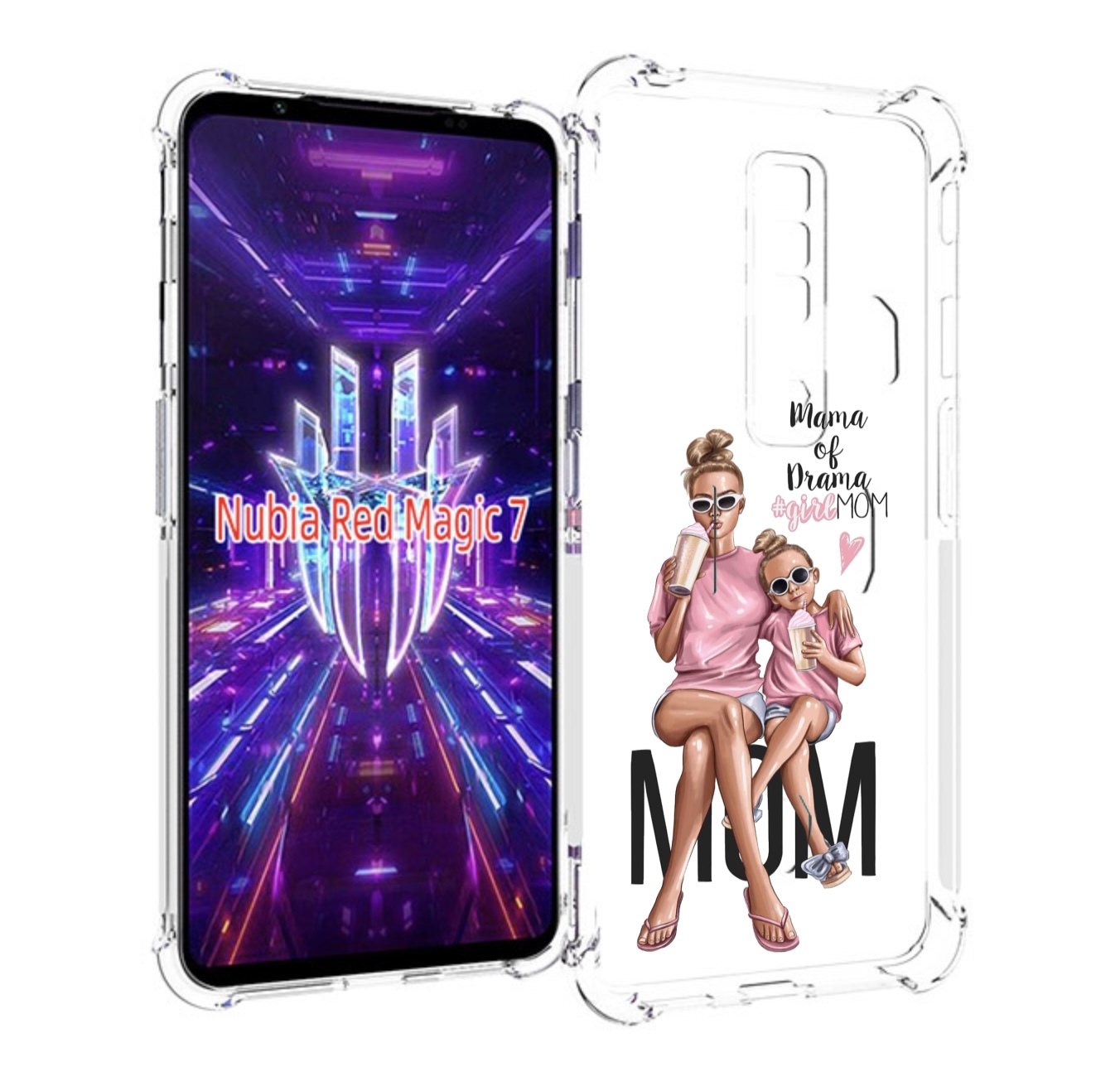 

Чехол MyPads Мама-мечты женский для ZTE Nubia Red Magic 7, Прозрачный, Tocco