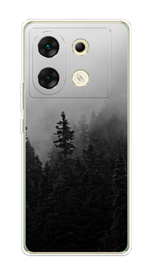 

Чехол на Infinix Zero 30 5G "Туманный лес", Серый;черный, 3104950-1