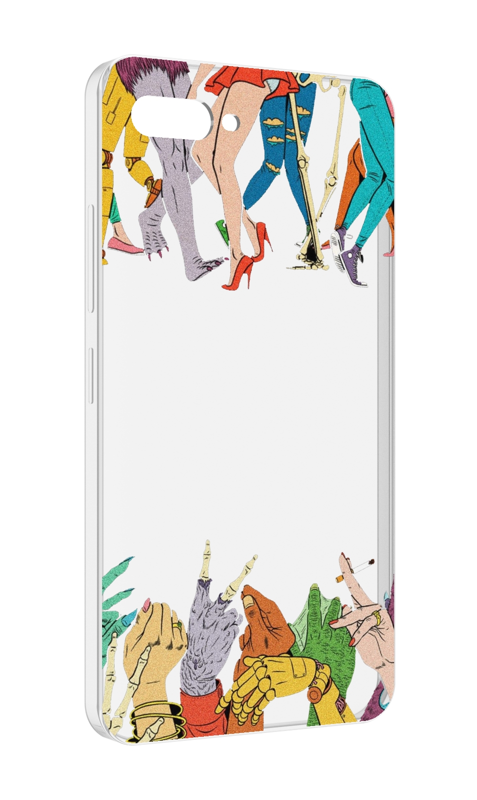 

Чехол MyPads разные персонажи пальчики для ITEL A25 / ITEL A25 Pro / ITEL A35, Прозрачный, Tocco