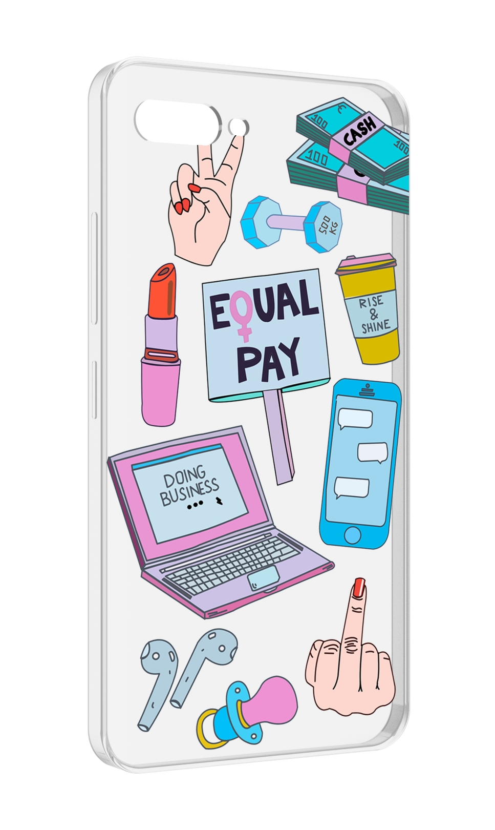 

Чехол MyPads разные-штучки для ITEL A25 / ITEL A25 Pro / ITEL A35, Прозрачный, Tocco