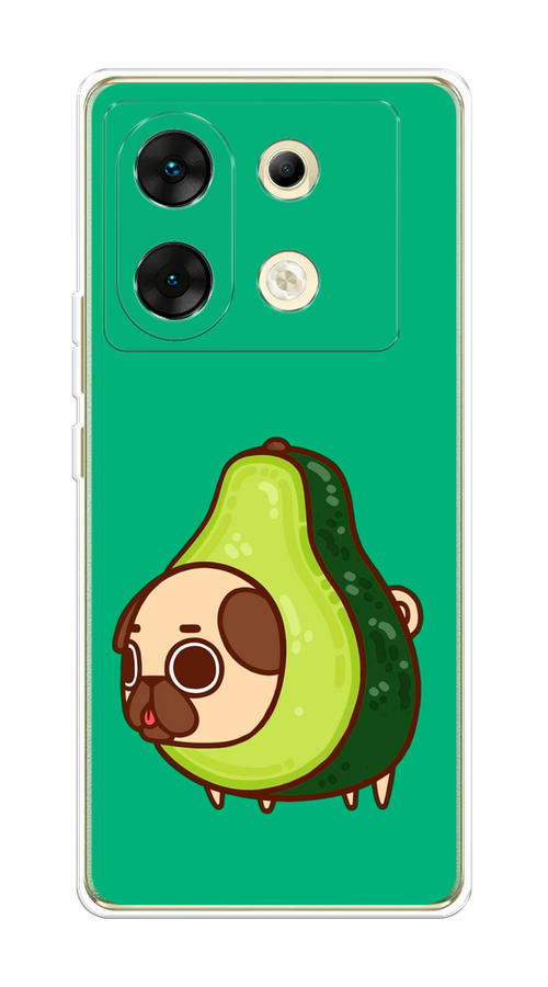 

Чехол на Infinix Zero 30 5G "Мопс авокадик", Зеленый, 3104950-1