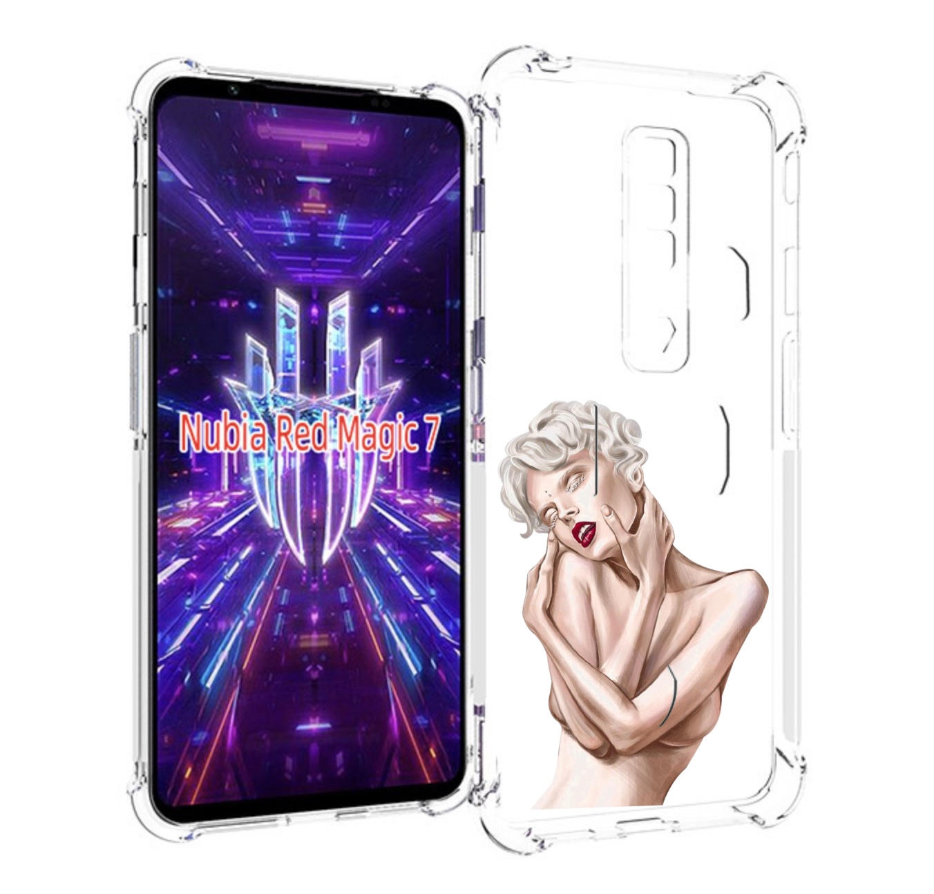 Чехол MyPads Мигера женский для ZTE Nubia Red Magic 7