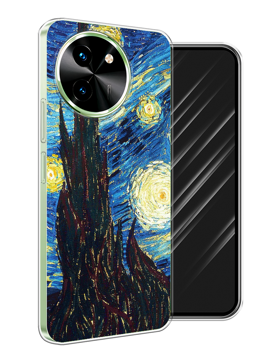 

Чехол Awog на Vivo T3x/Y38 5G "Ван Гог Звездная ночь", Желтый, 2610750-1